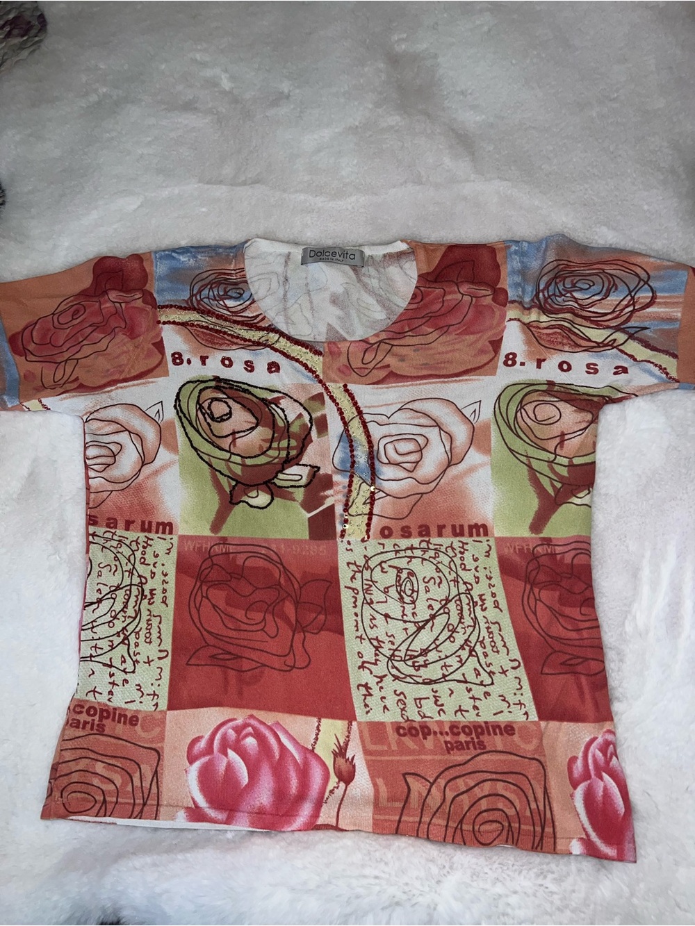 Dolce Vita Multicolor Rose-Print cop copine